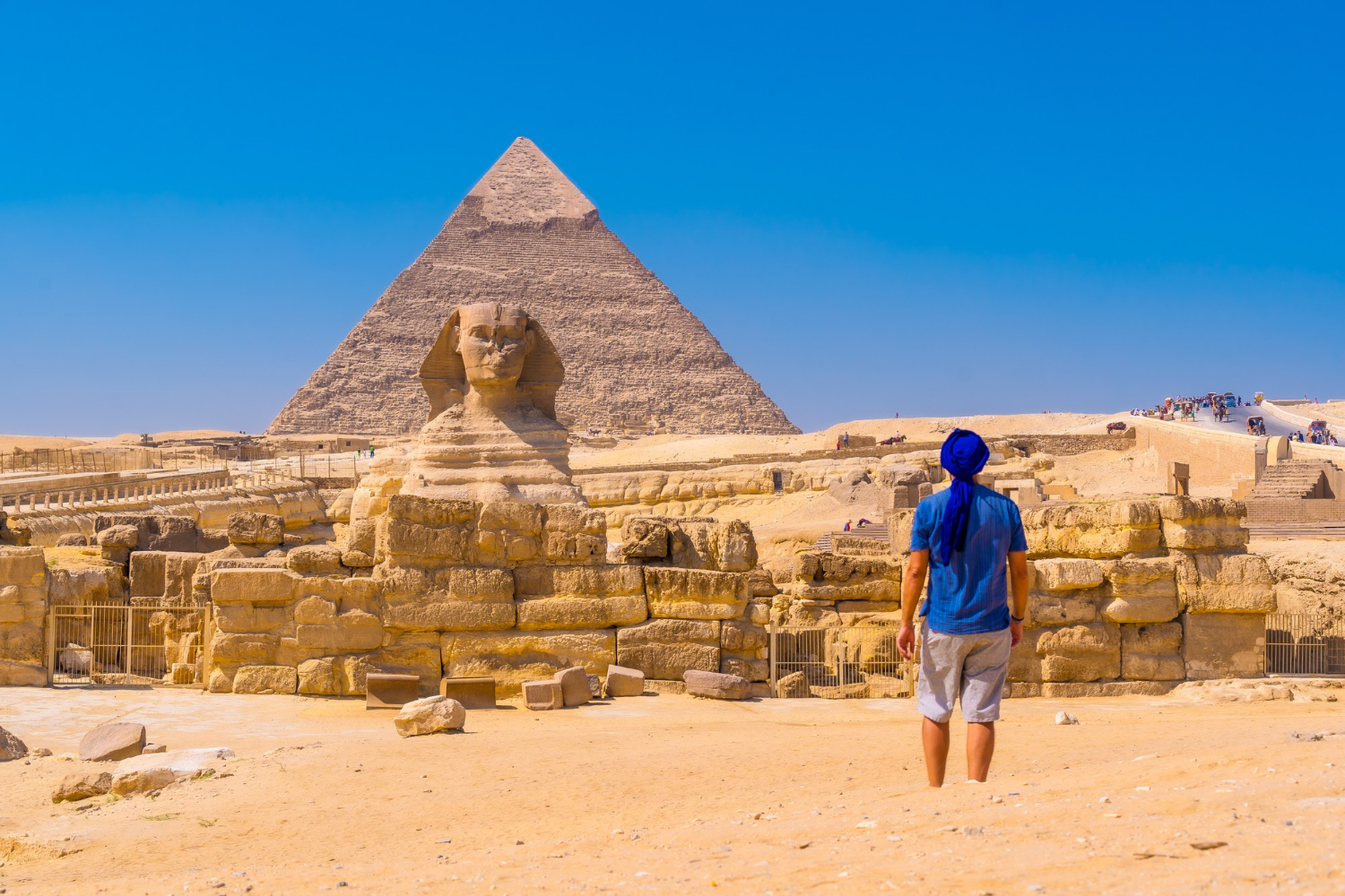 La Esfinge y las pirámides de Giza